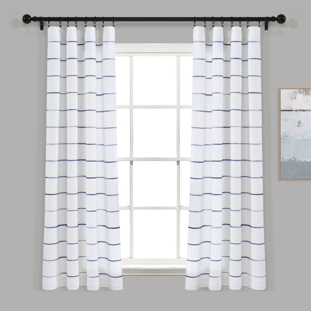 TG. 95 in x 40 in) Lush Decor Coppia di tende per finestra in cotone TG. 95 in x 40 in) Lush Decor Coppia di tende per finestra in cotone