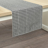 Gingham Check Yarn Dyed Table Runner