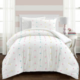 Rainbow Tufted Dot Comforter Set