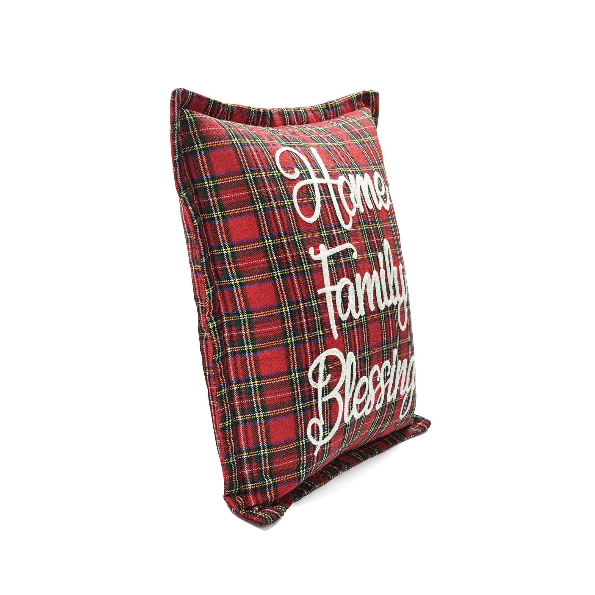 Red Plaid Christmas Pillow Cover