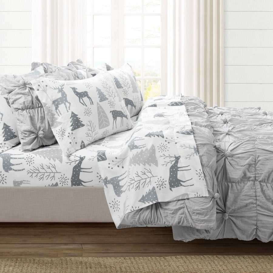 Lush Pines 3-Piece Quilted Bedding Set NCU0TH2401