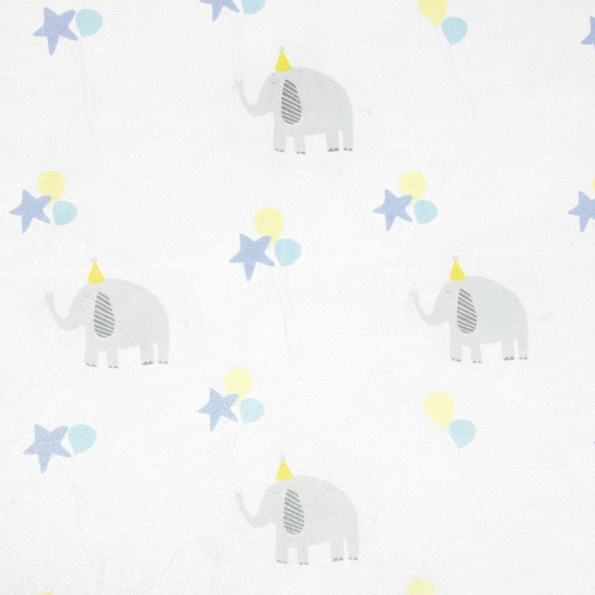 Elephant Balloon Soft Sherpa Baby Blanket