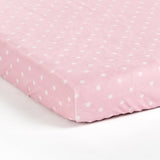 Elephant Stripe Dots Soft & Plush Fitted Crib Sheet