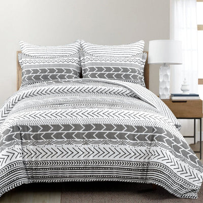Lush Décor Hygge Stripe 3 Piece Quilt Set, Full/Queen - Macy's