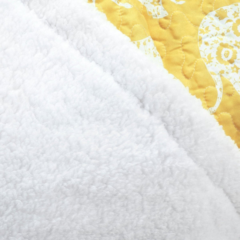 Elephant Parade Sherpa Throw Lush Decor