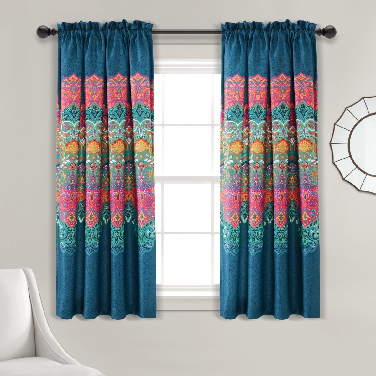 Boho Chic Room Darkening/Light Filtering Window Curtain Panel Set | Lush Decor | www.lushdecor ...