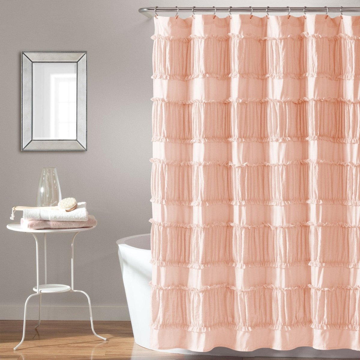 Nova Ruffle Shower Curtain | Lush Decor | www.lushdecor.com – LushDecor