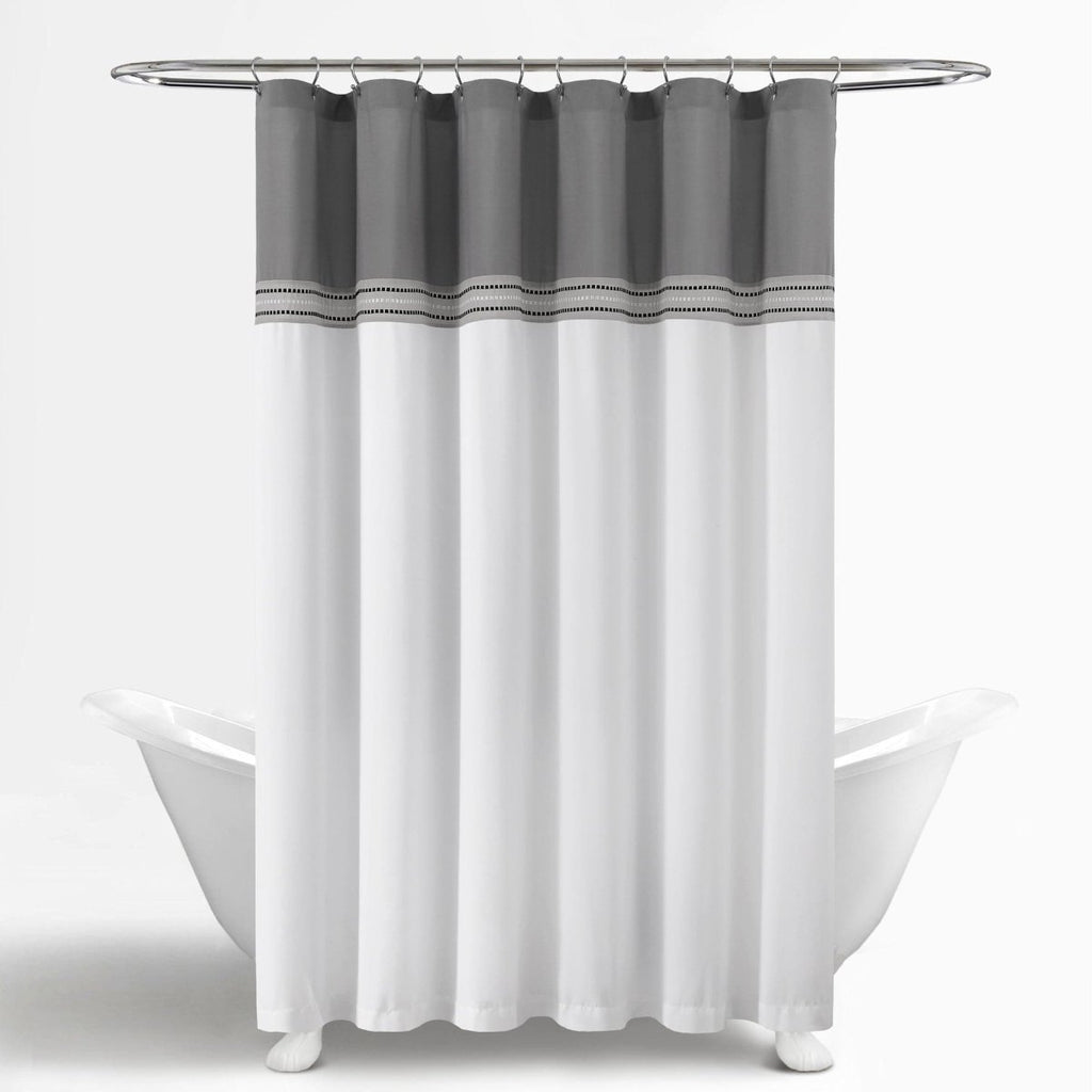 Terra Embroidery Shower Curtain Lush Decor