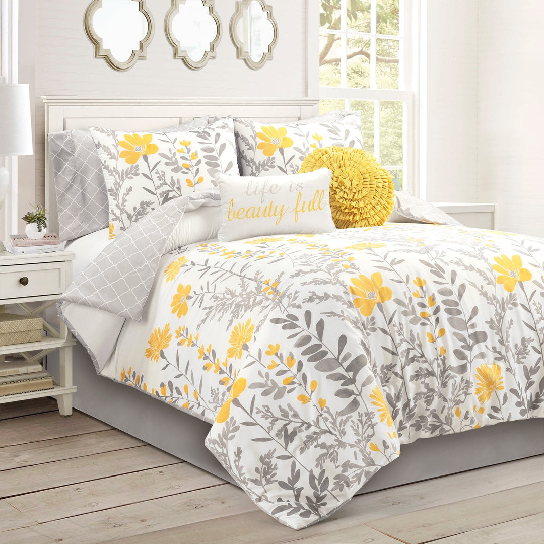 Aprile Soft Reversible Oversized Comforter 8 Piece Set, Lush Decor