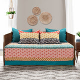 Bohemian Stripe Cotton Daybed Cover 6 Piece Set