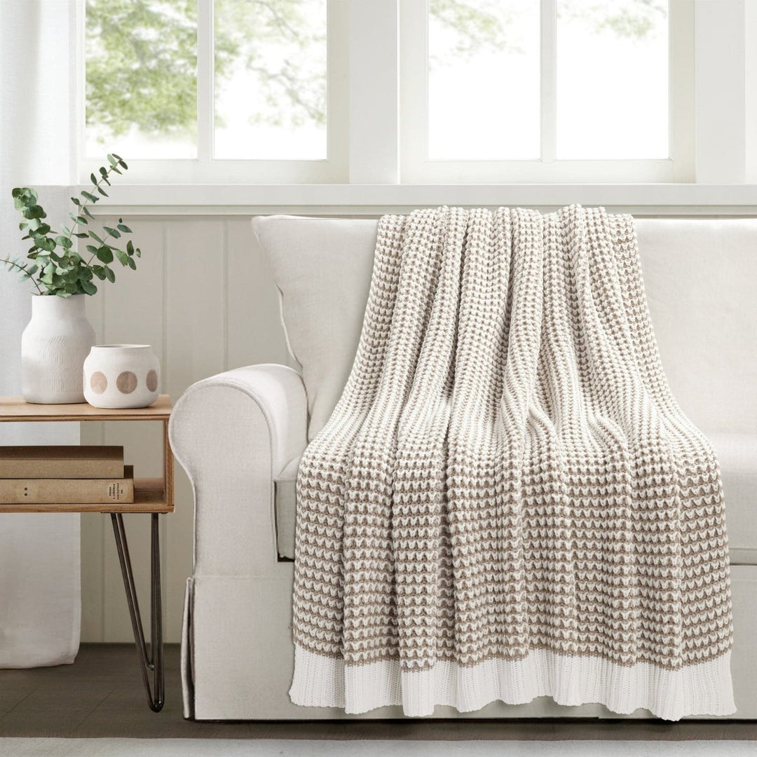 Chic And Soft Knitted Throw Lush Decor - Main Image