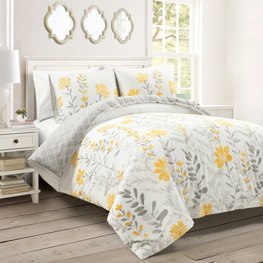Aprile reversible Baumwollduvet -Abdeckung 3 -teiliges Set