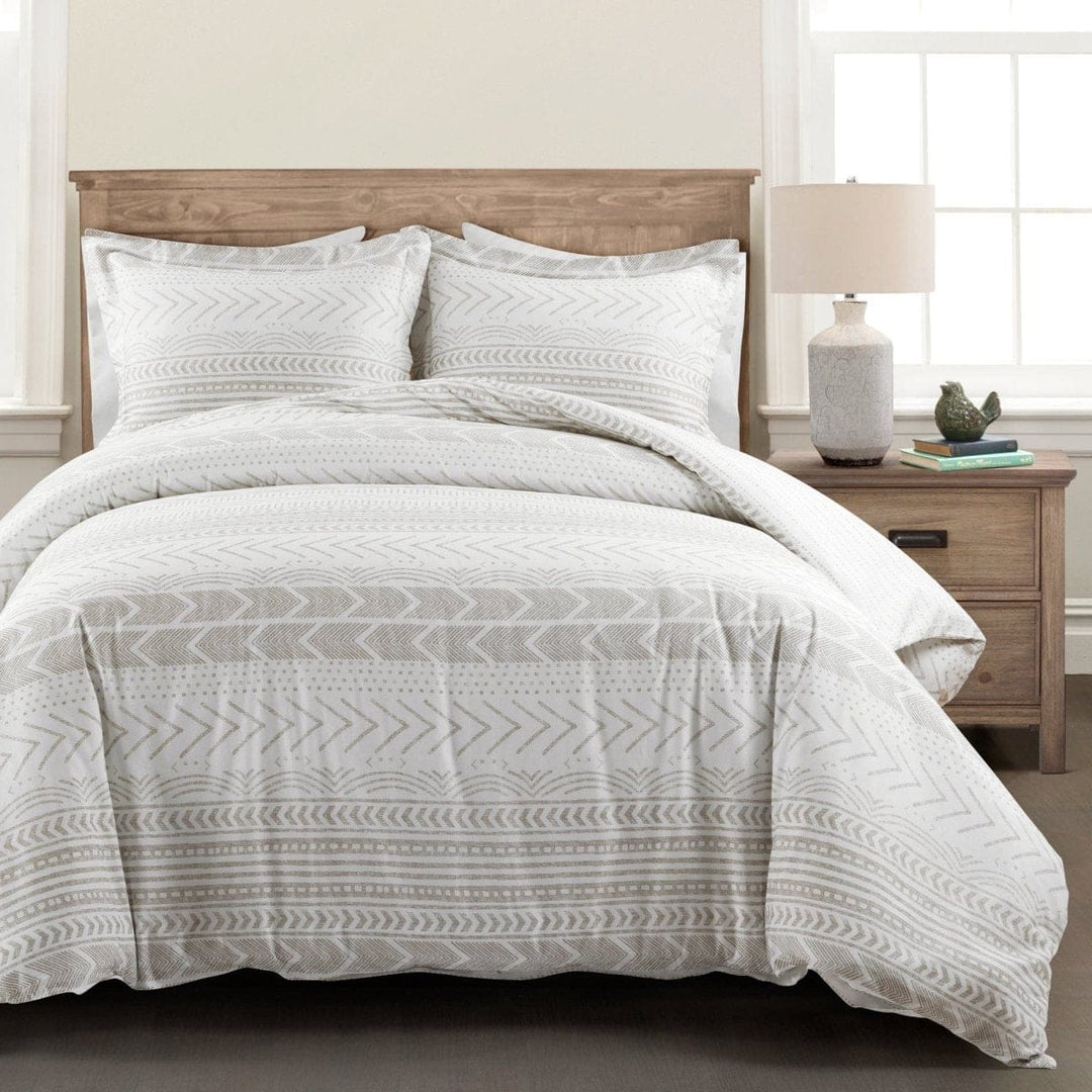 Lush Décor 3pc Hygge Geo Reversible Cotton Quilt & Sham Set Lush Décor 3pc Hygge Geo Reversible Cotton Quilt & Sham Set