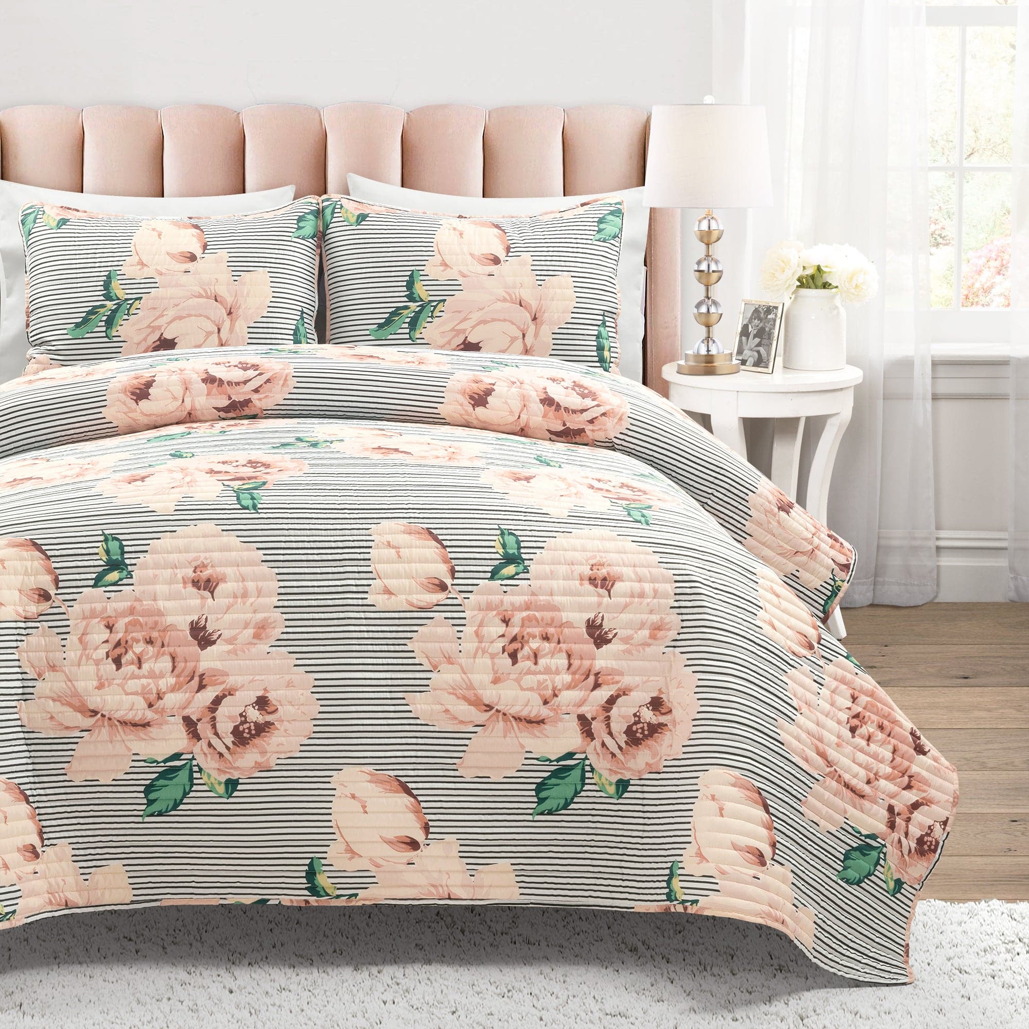 Emma Faux Fur Comforter Set, Lush Decor