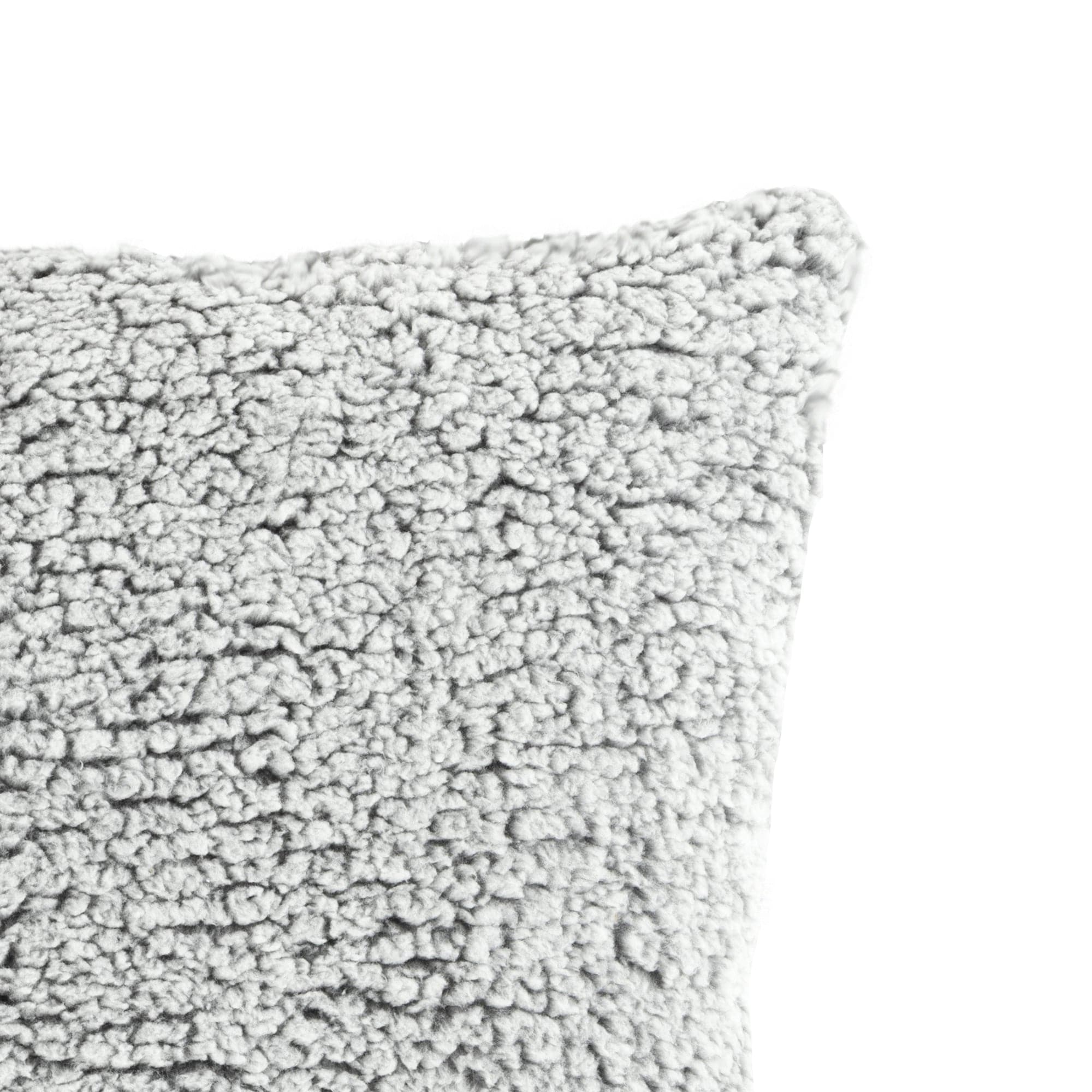 Camille Vegan Washable Faux Sherpa Fur Decorative Lumbar Bed Pillow, Decorative  Pillows