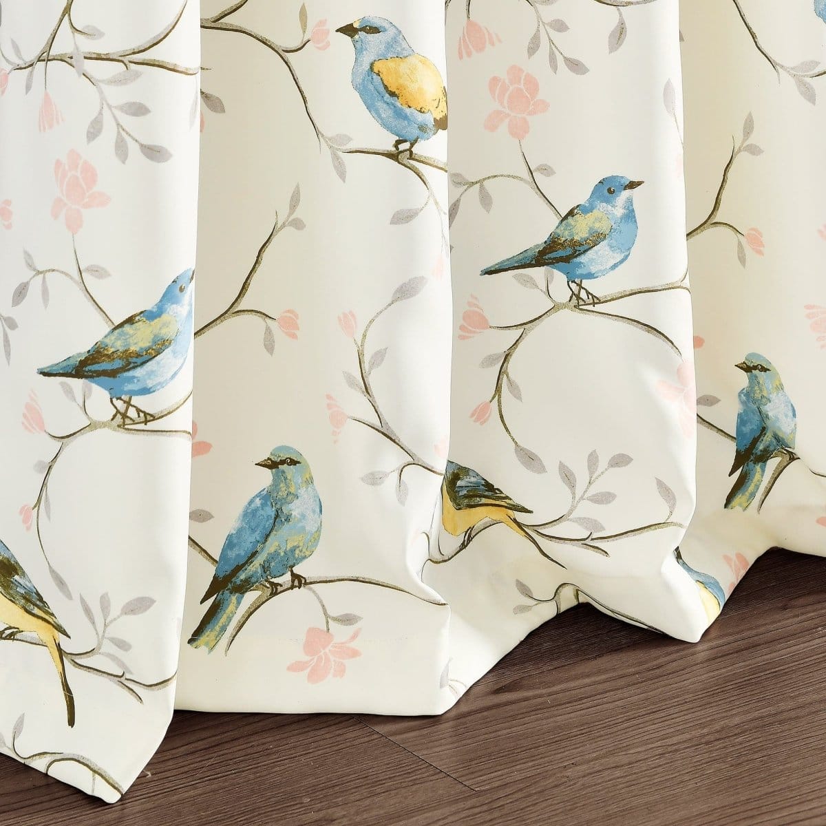 Lush Décor 3pc Botanical Bird And Flower Oversized Reversible Quilt Set White/Blue/Yellow Lush Décor 3pc Botanical Bird And Flower Oversized Reversible Quilt Set White/Blue/Yellow