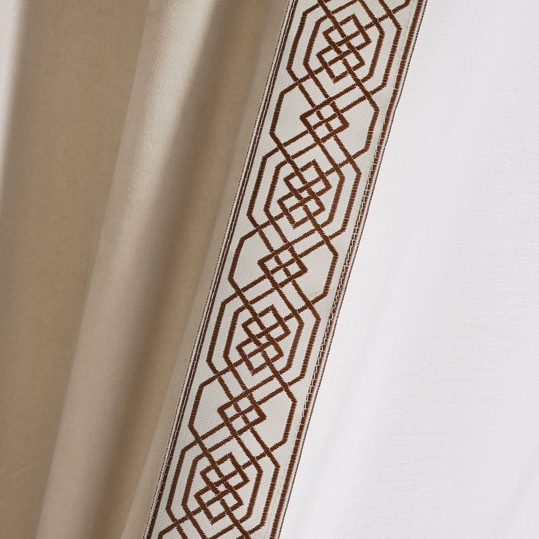 Velvet 3.5 Fabric Trim for Curtain Trim With Raised Greek Key Trim