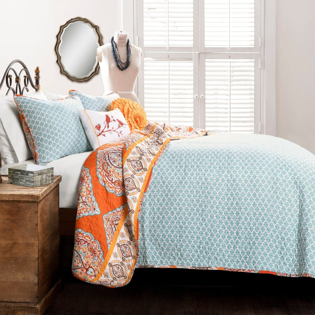 Lush Décor 5pc Full/Queen Harley Quilt Set Purple/Turquoise Lush Décor 5pc Full/Queen Harley Quilt Set Purple/Turquoise