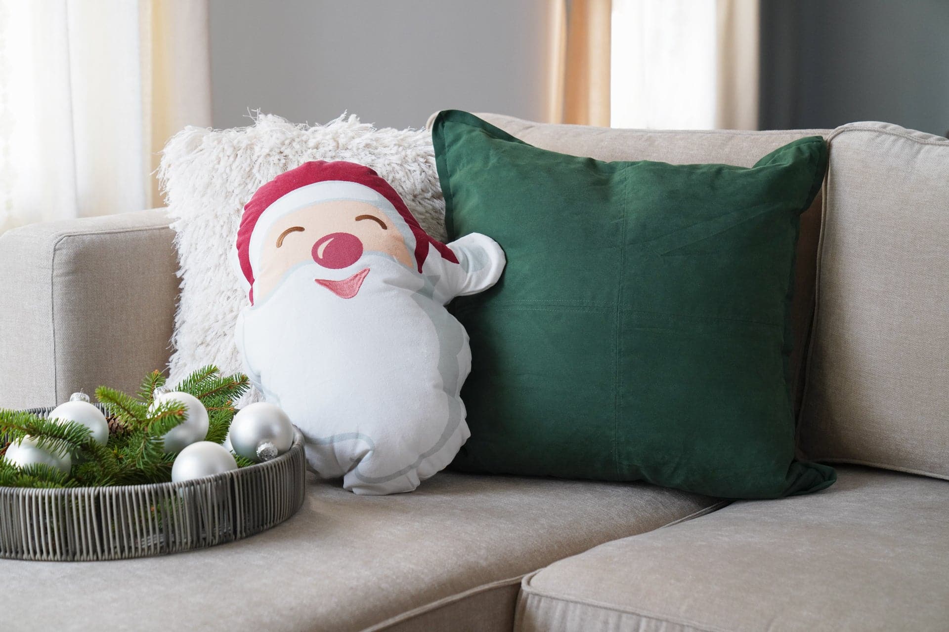 Plush Sherpa Holiday/christmas Tree Pillow Sherpa Holiday Pillows