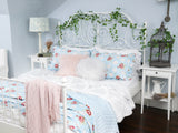 Bedding Bundle: Avon Textured Ruffle Quilt + Cottagecore Floral Ruffle Quilt