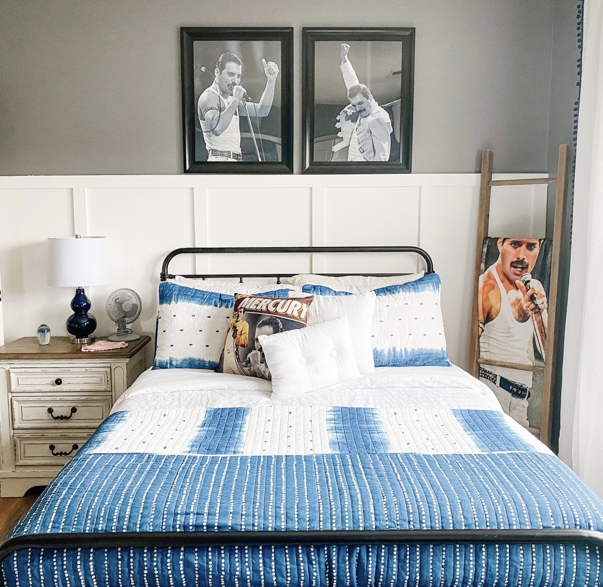 Bedding Bundle: Jane Shibori Quilt Set + Farmhouse Seersucker Comforter - Full/Queen