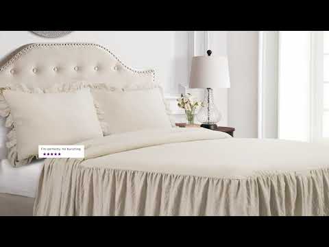Ruffled Bedspread: Stylish Ruffle Skirt Bedspread Set At Lush Decor ...